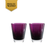 Vasos Morado Mosaique set de 2 Baccarat